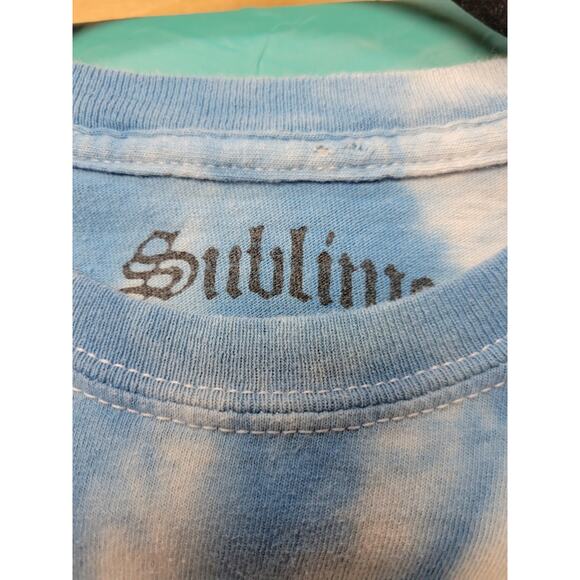 Sublime  Men's Shirt Tie Dye Blue Small - Picture 4 of 5
